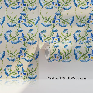 Blauglocken-Blumen-Eleganz Tapete