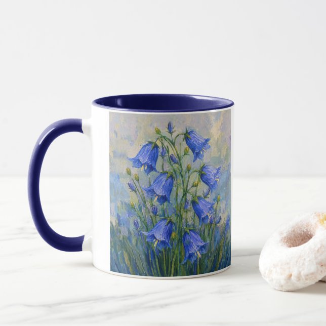 Blauglockenwiese Tasse (Mit Donut)