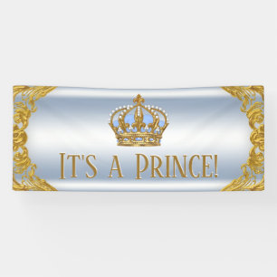 Blaugold Prinz Baby Shower Banner