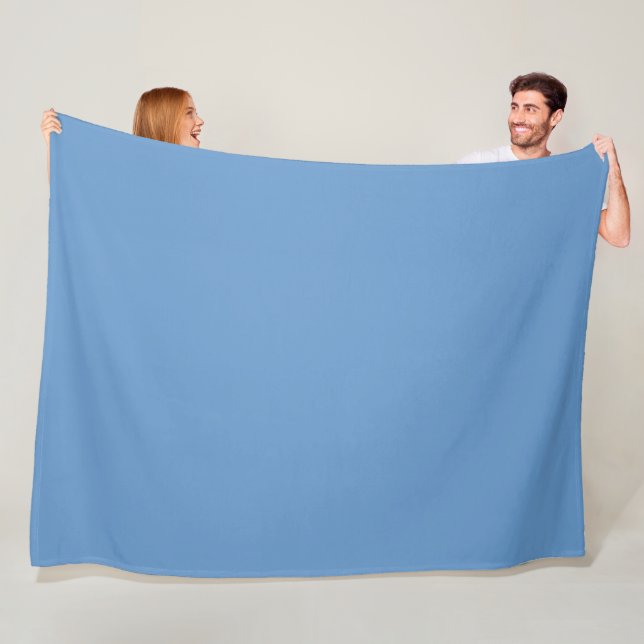 Blaugrau (Crayola) (Vollfarbe) Fleecedecke (Beispiel)