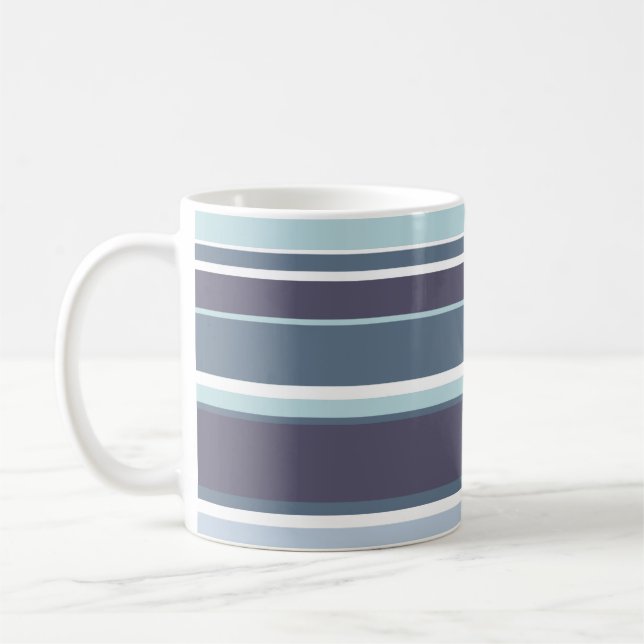 Blaugrau Streifen Kaffeetasse (Links)