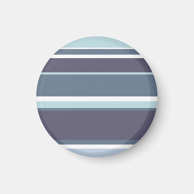 Blaugrau Streifen Magnet (Vorne)