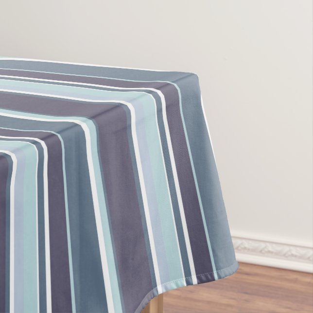 Blaugrau Streifen Tischdecke (Beispiel)