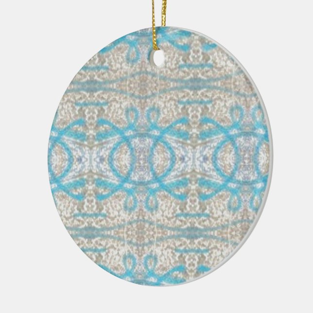 Blaugraue, Curly Decorative Graffiti Wall Pattern Keramik Ornament (Links)