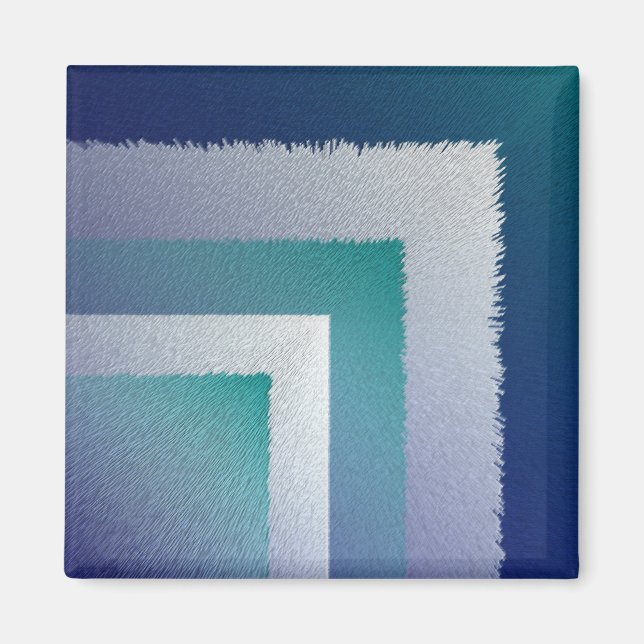 Blaugraue Ex-Pastellfarbe Magnet (Vorne)