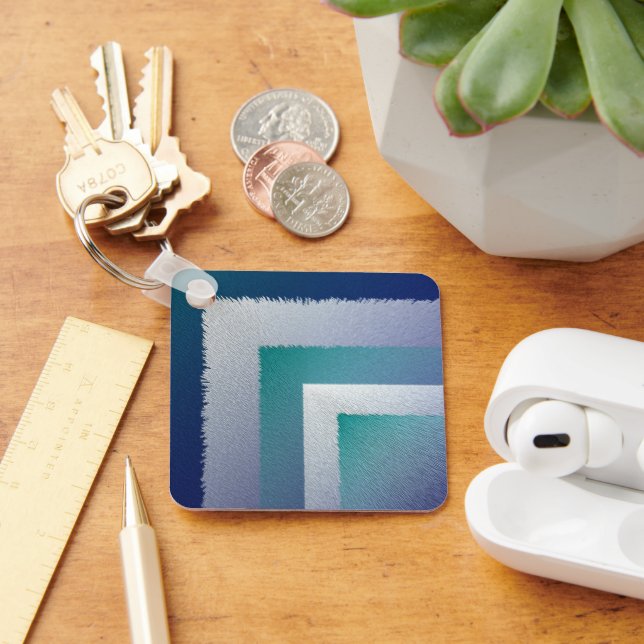 Blaugraue Ex-Pastellfarbe Schlüsselanhänger (Schreibtisch)