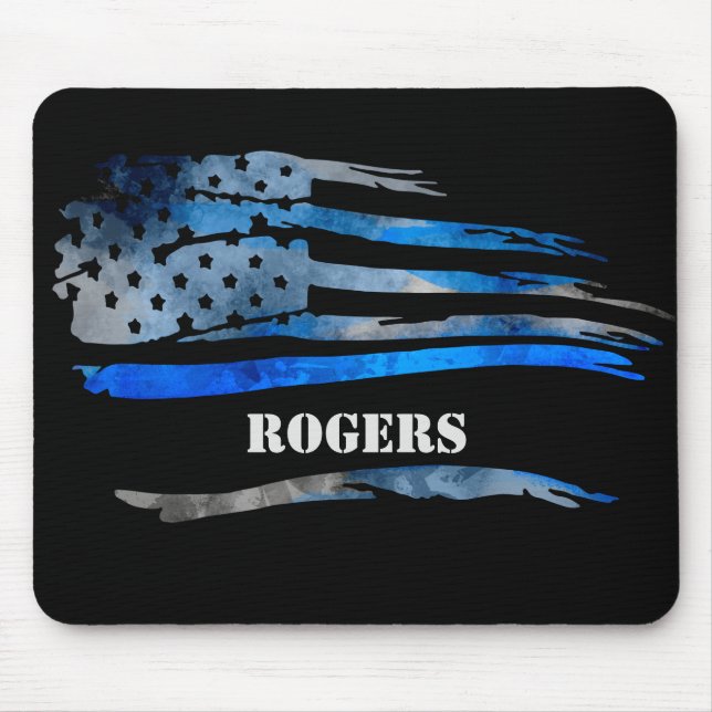 Blaugraue Flaggenmousepad Mousepad (Vorne)