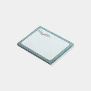 Blaugraue Flügel Post-it Klebezettel