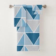 Blaugraue geometrische Dreiecke