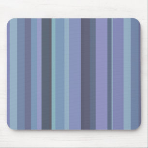 Blaugraue horizontale Streifen Mousepad