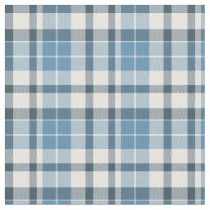Blaugraue Karierte Muster Stoff