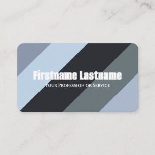 Blaugraue Streifen harmonische Farbpalette QR-Code Visitenkarte