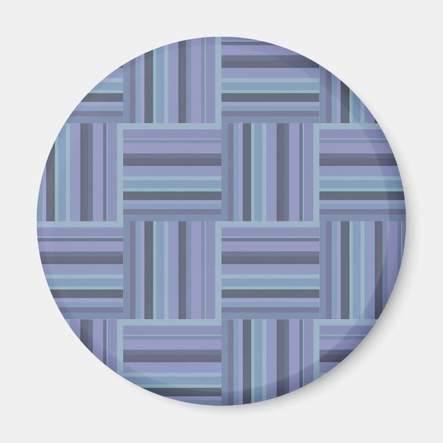 Blaugraue Streifen Magnet (Vorne)