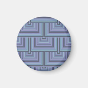 Blaugraue Streifen quadratischer Waage Magnet