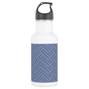 Blaugraue Streifen Trinkflasche