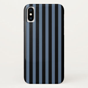 Blaugraue und schwarze Streifen Case-Mate iPhone Hülle
