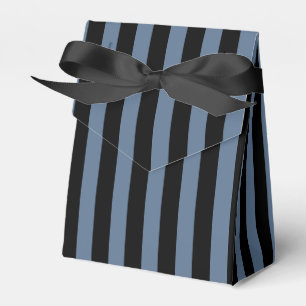 Blaugraue und schwarze Streifen Geschenkschachtel