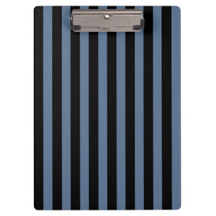 Blaugraue und schwarze Streifen Klemmbrett