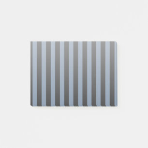 Blaugraue und schwarze Streifen Post-it Klebezettel