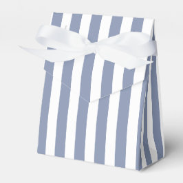 Blaugraue und weiße Streifen Geschenkschachtel