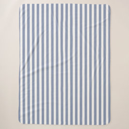 Blaugraue und weiße Streifen Sherpadecke