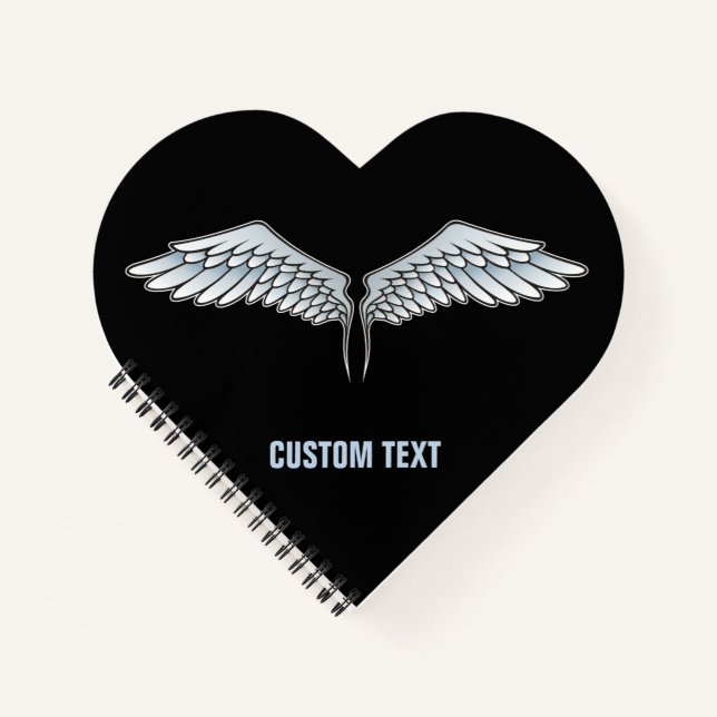 Blaugraue Wings Notizbuch (Vorderseite)