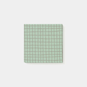Blaugraues Karomuster - Elegant und Stylisch Post-it Klebezettel