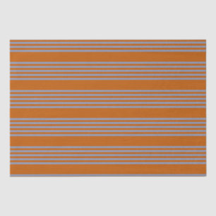 Blaugraues und verbranntes 5-Streifen-Muster Seidenpapier