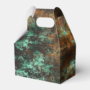 Blaugrün Cooper Patina Metallic Geschenkschachtel