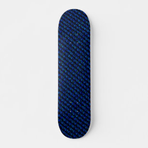 Blaugrün gebrochenes Glasmuster Skateboard