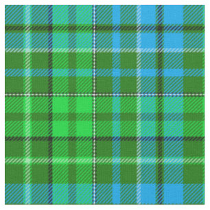 Blaugrün kariert Tartan Grün Stoff