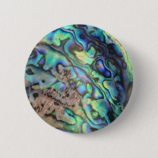 Blaugrün pauschal abalone Muschel Button (Vorderseite)