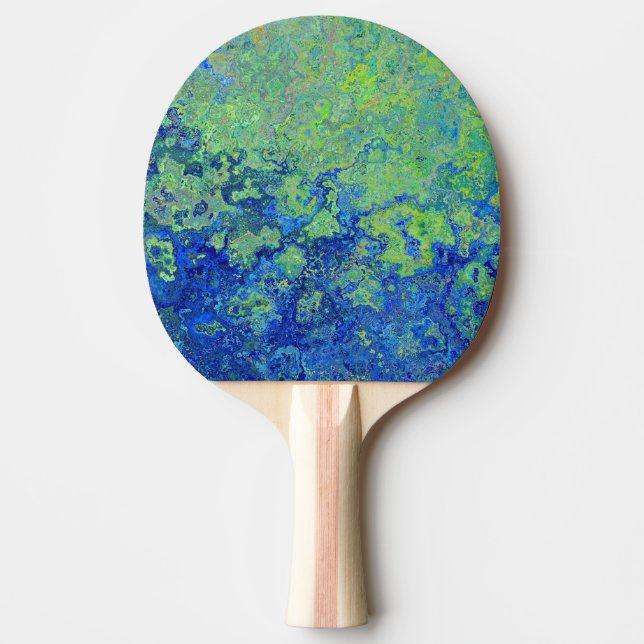 Blaugrün Tischtennis Schläger (Vorderseite)