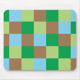 Blaugrün und braun mousepad