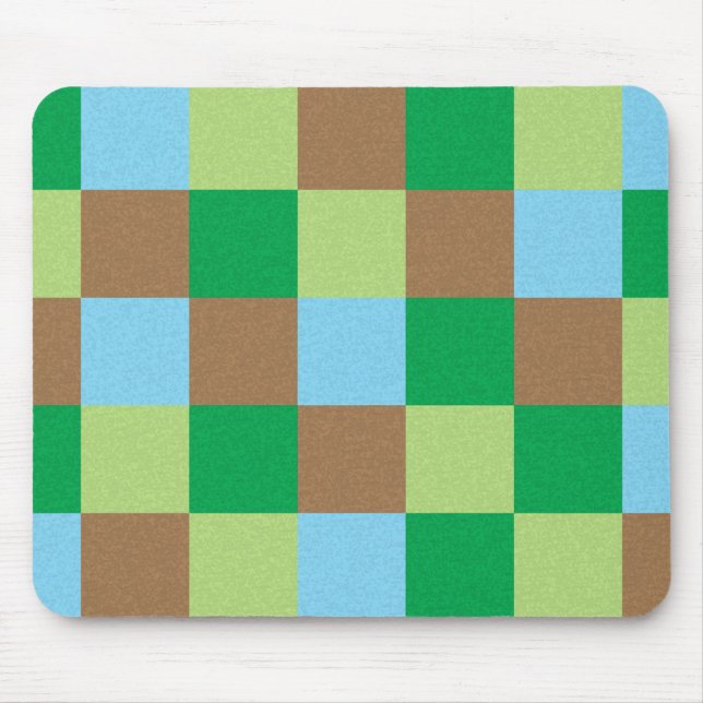 Blaugrün und braun mousepad (Vorne)