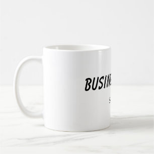 blaugrüne Aquarellschrift für moderne Unternehmen Kaffeetasse