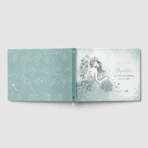 Blaugrüne Licht-Sage-Seegras-Prinzessin-Quince-Geb Gästebuch