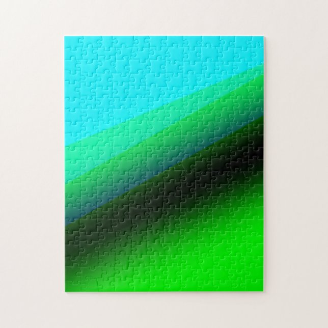 Blaugrüne Regenbogen-Abstrakt-Textur-Muster-Kunst (Vertikal)