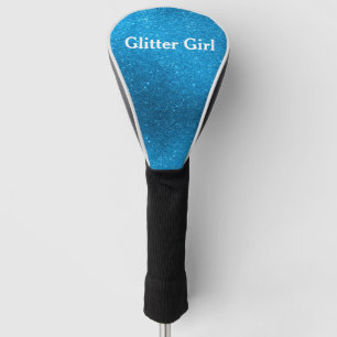 Blaugrüner Glitter Girl Zeige deine Glamours Funke Golf Headcover