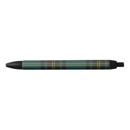 Blaugrüner Tartan Kugelschreiber