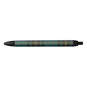 Blaugrüner Tartan Kugelschreiber