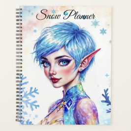 Blauhaarige Elfenzauber Eisprinzen Schneewald Planer