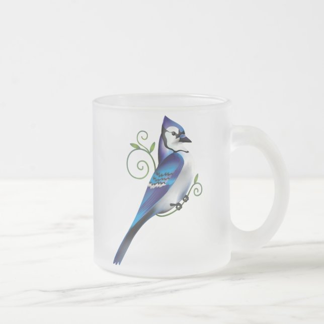 Blauhäher-Tag Mattglastasse (Rechts)