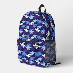 Blauhaie Camouflage Muster Bedruckter Rucksack
