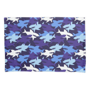 Blauhaie Camouflage Muster Kissenbezug