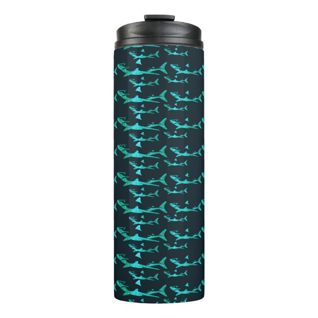 Blauhaie Thermosbecher (Vorderseite)