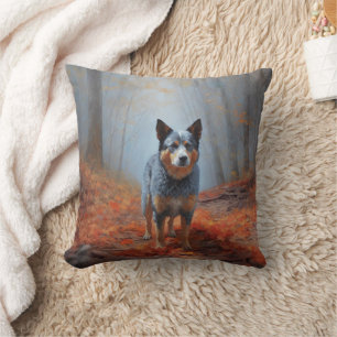 Blauhelm im Herbst Inspiriert Fall Kissen