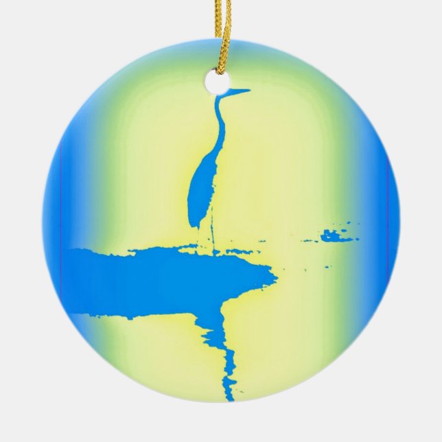 Blauhelme Keramik Ornament (Vorne)