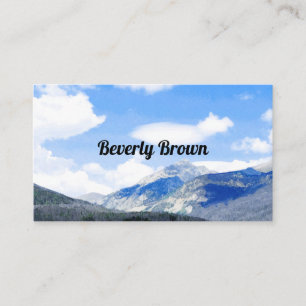Blauhimmel - landschaftliche Gebirgslandschaft Visitenkarte
