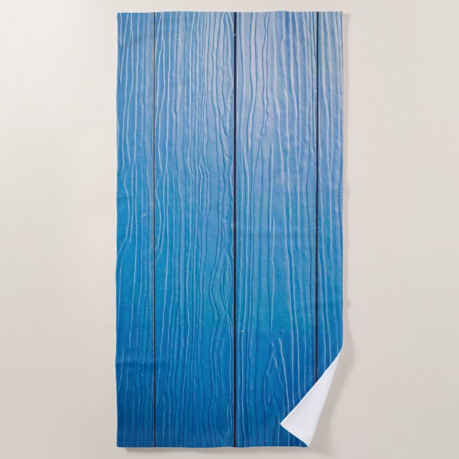 Blauholztextur Strandtuch (Vorderseite)